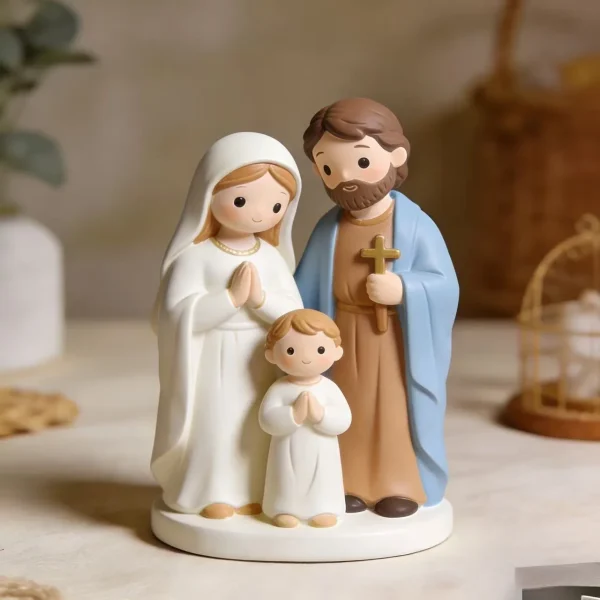 Christmas Nativity Scene Figurine Resin Craft Ornament Holy Family Manger Indoor Home Decoration Wholesale Gift