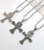 Wholesale Stainless Steel Cross Pendant Necklace Vintage Religious Jewelry Accessories Unisex DIY Gift