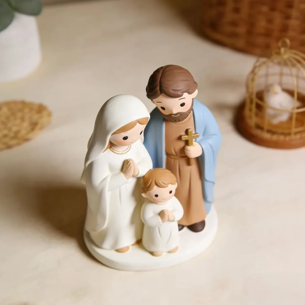 Christmas Nativity Scene Figurine Resin Craft Ornament Holy Family Manger Indoor Home Decoration Wholesale Gift - Image 3
