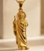 Wholesale Stainless Steel Gold Plated Saint Jude Religious Pendant Necklace Hip Hop Jewelry Accessories Unisex