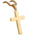 Wholesale Stainless Steel Double Layer Cross Necklace Titanium Steel Non Fading Fashion Jewelry Women Men Gift - Image 5