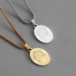 Stainless Steel St Michael Archangel Pendant Necklace Men Religious Jewelry Wholesale Dropshipping - Image 2