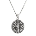 Wholesale Stainless Steel Cross Pendant Necklace Punk Rock Jewelry Men Women Unisex DIY Accessories