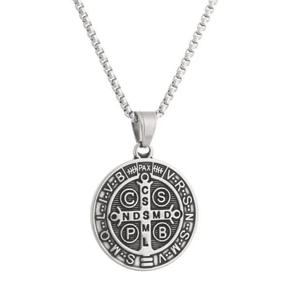 Wholesale Stainless Steel Cross Pendant Necklace Punk Rock Jewelry Men Women Unisex DIY Accessories
