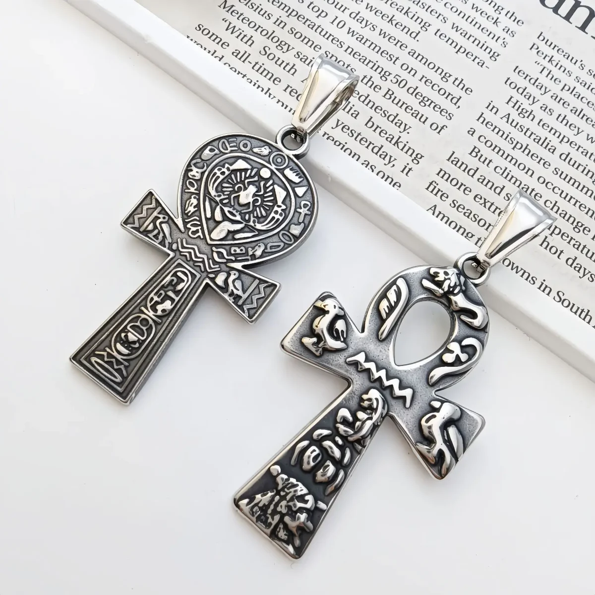 Wholesale Stainless Steel Cross Pendant Necklace Vintage Religious Jewelry Accessories Unisex DIY Gift - Image 5
