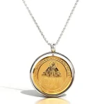 Wholesale Titanium Steel Catholic Oval Portrait Pendant Necklace Vintage Engraved Clavicle Chain Unisex DIY Jewelry Accessories - Image 5