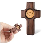 Cross-border Explosive Religious Wooden Church Easter Handpiece American Walnut Beech Thumb Cross - Image 5