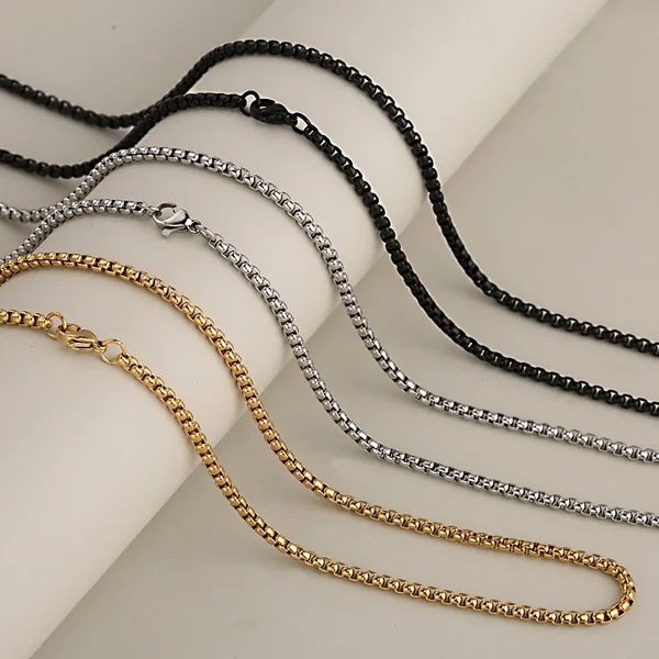 Wholesale Stainless Steel Cross Pendant Necklace Men Women Vintage Punk Jewelry DIY Accessories