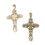 Catholic Hollow Cross Pendant in Zinc Alloy DIY Jewelry Accessory Fashion Charms - Image 2