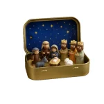 Mini Christmas Nativity Set in Tin Box - Image 5