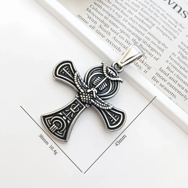 Wholesale Stainless Steel Cross Pendant Necklace Vintage Religious Jewelry Accessories Unisex DIY Gift