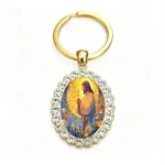 Wholesale Zinc Alloy Catholic Jesus Pattern Sticker Keychain Factory Direct Accessories - Image 3