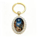 Wholesale Zinc Alloy Catholic Jesus Pattern Sticker Keychain Factory Direct Accessories - Image 6