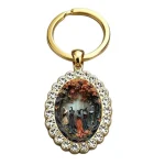 Wholesale Zinc Alloy Catholic Jesus Pattern Sticker Keychain Factory Direct Accessories - Image 2