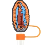 Bible series water cup straw cap 10mm universal, cartoon straw plug soft straw cap - Image 2