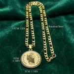 Wholesale Stainless Steel St Jude Thaddeus Medal Pendant Necklace Cuban Chain Religious Jewelry Men Women - Image 4
