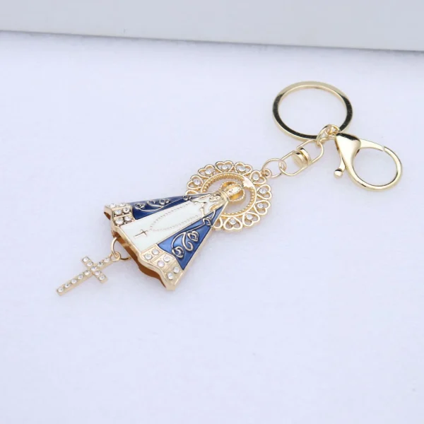 Wholesale Zinc Alloy Vintage Embossed Rose Gold Keychain Charm Keychain Key Ring Accessories Gift