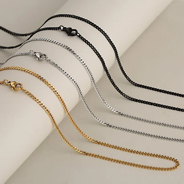 Wholesale Stainless Steel Cross Pendant Necklace Men Women Vintage Punk Jewelry DIY Accessories