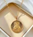 Wholesale Stainless Steel Pendant Necklace Religious Oil Painting Design Fashion Jewelry Unisex Gold Rose Gold Silver