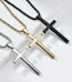 Wholesale Stainless Steel Cross Pendant Necklace Men Fashion Jewelry Titanium Steel Charm Minimalist Hip Hop Rock Access