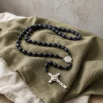 Catholic Rosary Prayer Beads 8*10mm Christ Wooden Beads Cross Jesus Saint Necklace Jewelry Christianity Easter Church Gift - Image 5
