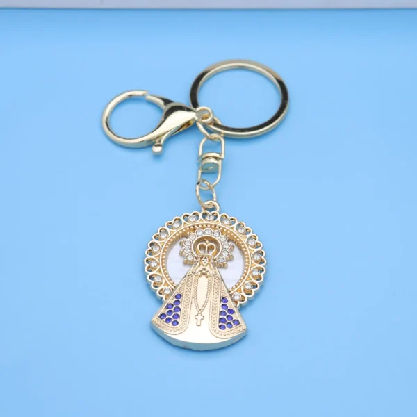 Wholesale Zinc Alloy Vintage Embossed Rose Gold Keychain Charm Keychain Key Ring Accessories Gift
