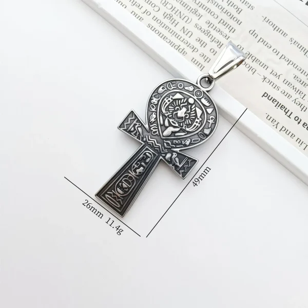 Wholesale Stainless Steel Cross Pendant Necklace Vintage Religious Jewelry Accessories Unisex DIY Gift