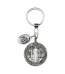 Wholesale Zinc Alloy Double Sided Cross Pastor Virgin Mary Charm Keychain Retro Religious Keychain Key Ring Accessory