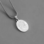 Stainless Steel St Michael Archangel Pendant Necklace Men Religious Jewelry Wholesale Dropshipping - Image 4