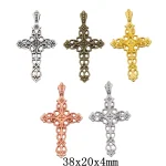 Catholic Hollow Cross Pendant in Zinc Alloy DIY Jewelry Accessory Fashion Charms - Image 4