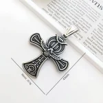 Wholesale Stainless Steel Cross Pendant Necklace Vintage Religious Jewelry Accessories Unisex DIY Gift - Image 4