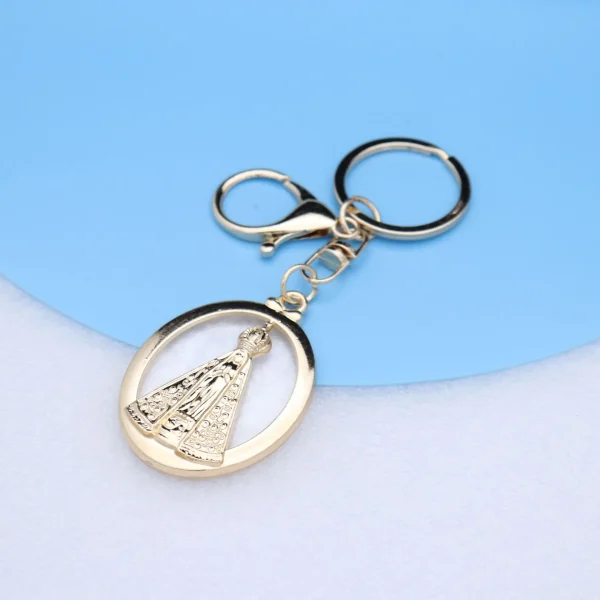 Wholesale Zinc Alloy Vintage Embossed Rose Gold Keychain Charm Keychain Key Ring Accessories Gift