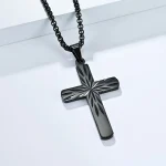 Wholesale Stainless Steel Cross Pendant Necklace Men Women Unisex Minimalist Fashion Jewelry Accessories - Image 4