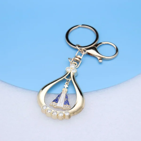 Wholesale Zinc Alloy Vintage Embossed Rose Gold Keychain Charm Keychain Key Ring Accessories Gift