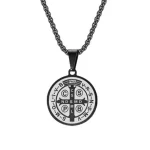 Wholesale Stainless Steel Cross Medal Pendant Necklace Vintage Religious Men Women Titanium Steel Jewelry Accessories - Image 4