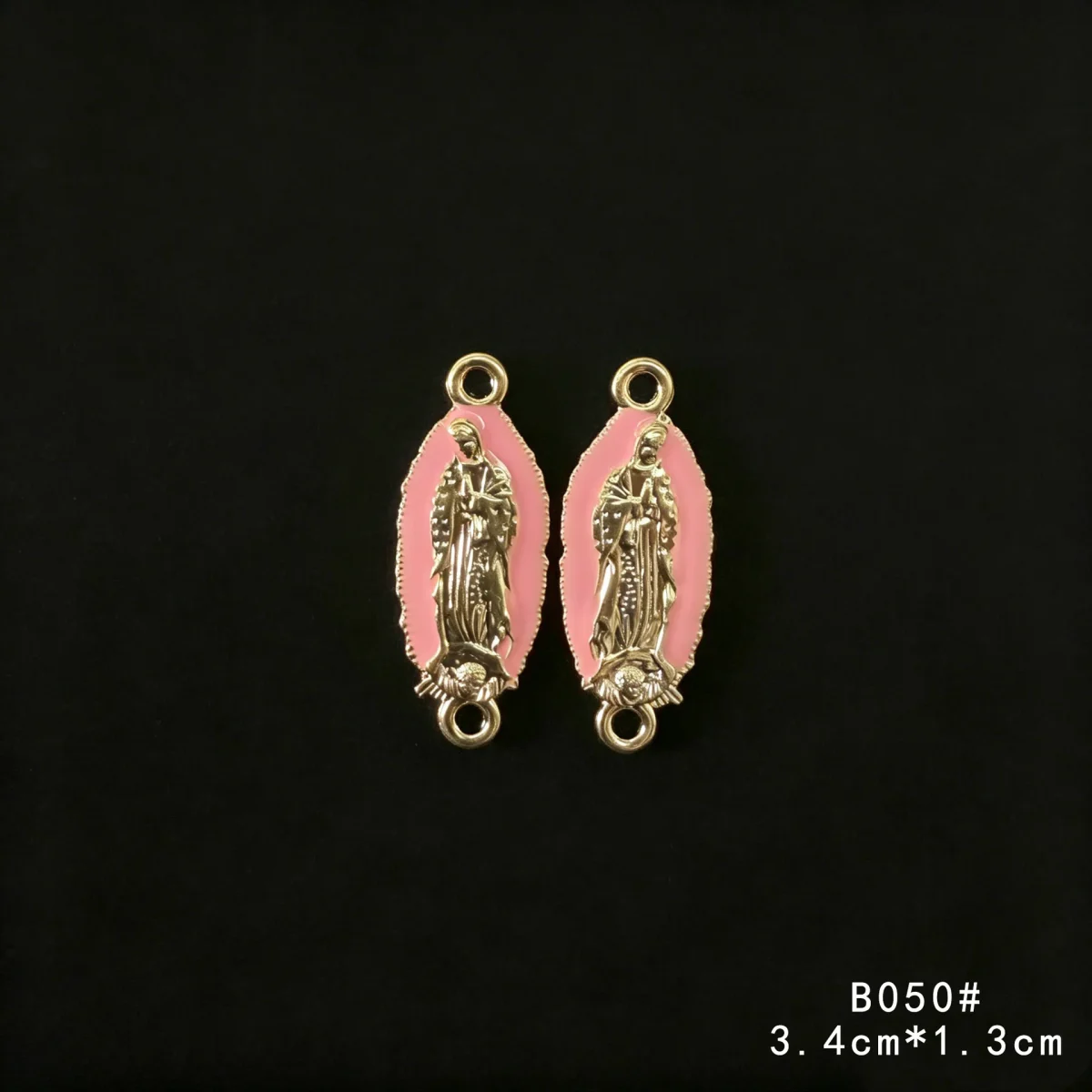 Wholesale Catholic Alloy Charm Pendant Two Hole Connector DIY Necklace Bracelet Jewelry Accessories - Image 2