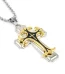 Best-selling God Men’s Necklace Dripping Oil Cross Christianity Catholic Fashion Belief Zinc Alloy Jewelry
