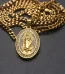 Wholesale Stainless Steel 18K Gold Plated Religious Maria Pendant Necklace Jewelry Accessories Unisex